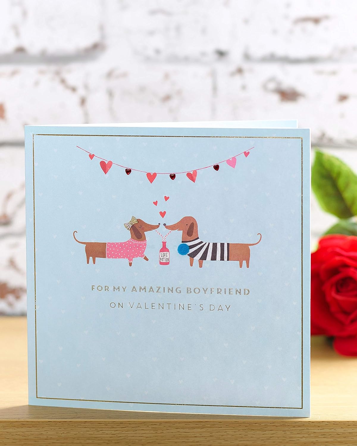 Amazing Boyfriend Cute Sausage Dog Valentine's Day Card