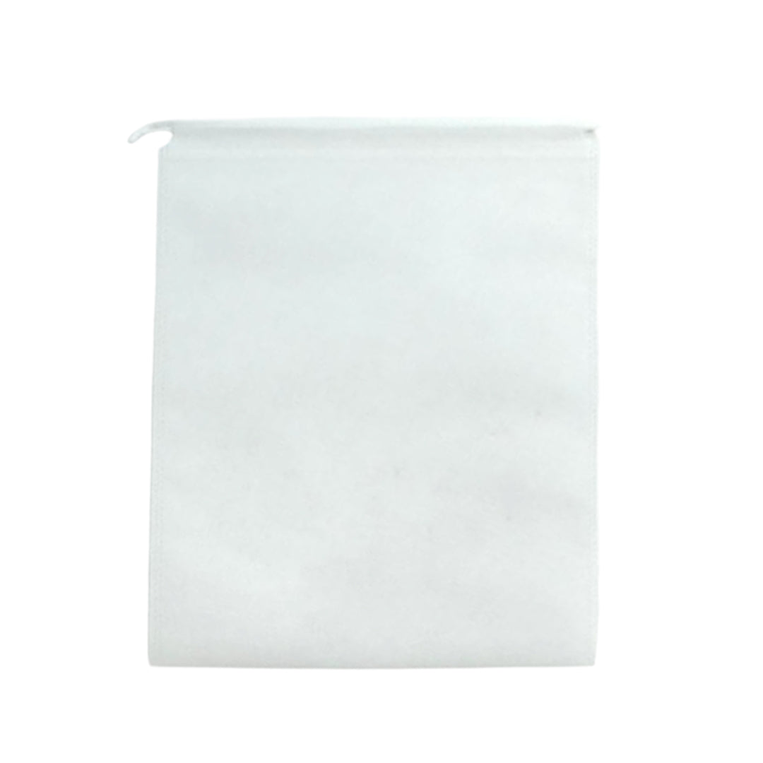 Pack of 50 White Coloured 32x22cm Non-Woven Drawstring Bags