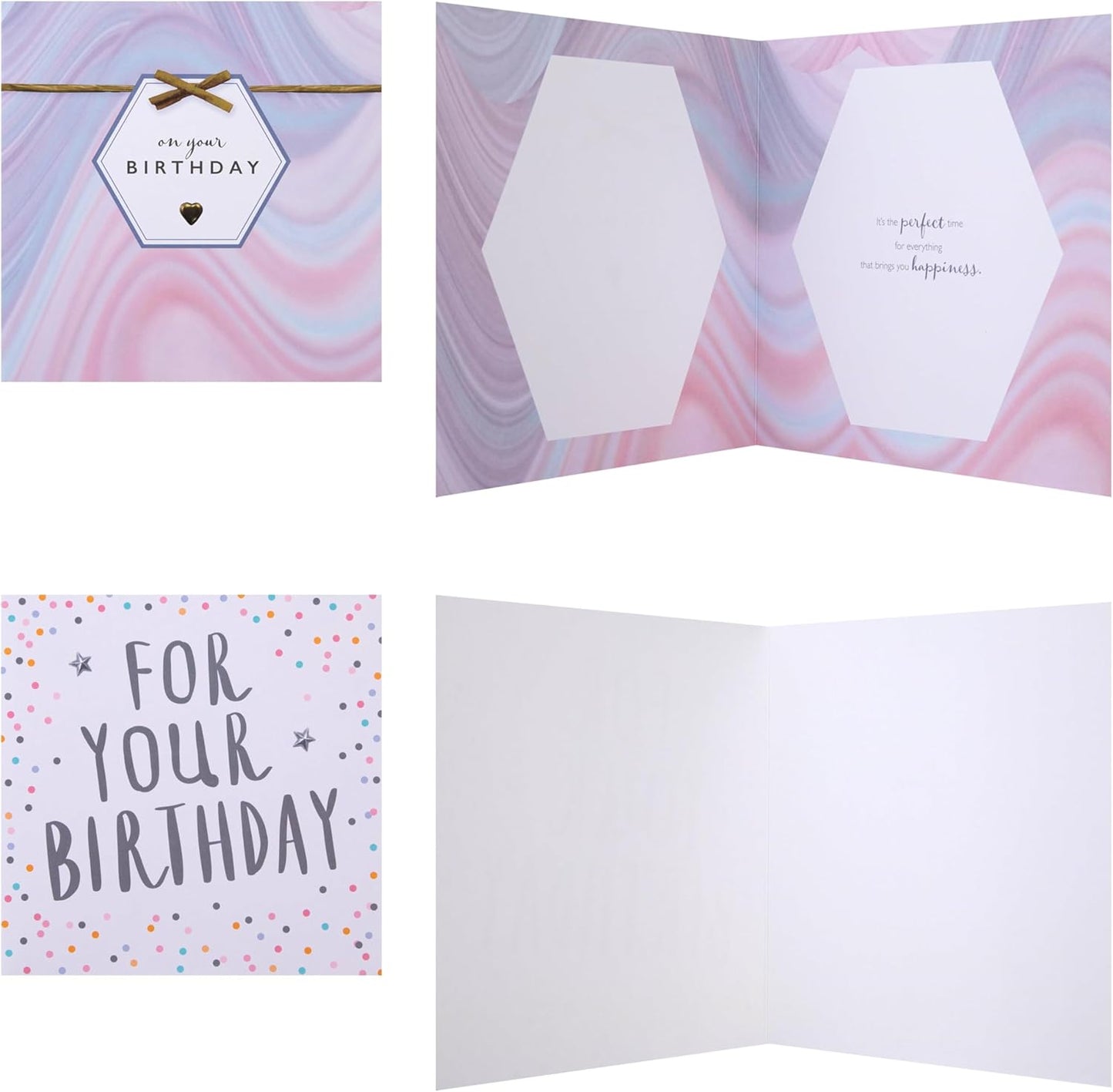 Elegant Simple Floral Pack of 30 Birthday Cards
