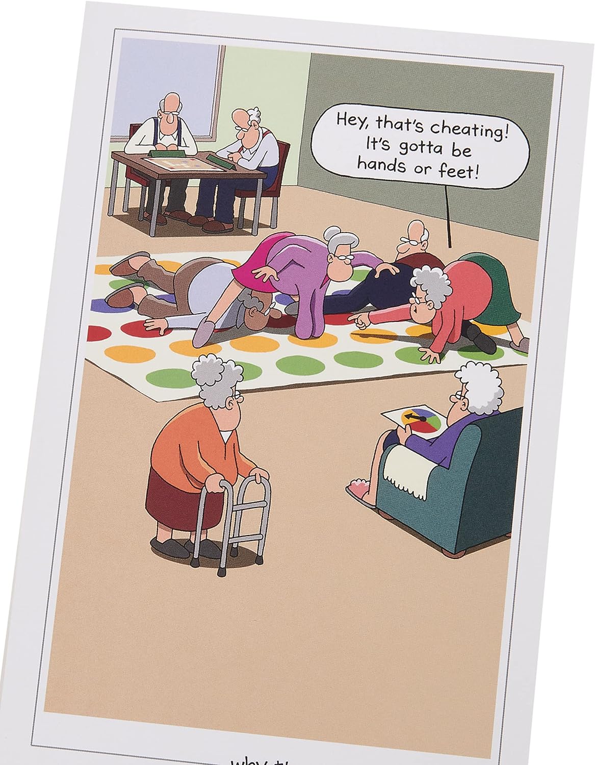 Funny Age Cartoon Design Birthday Card