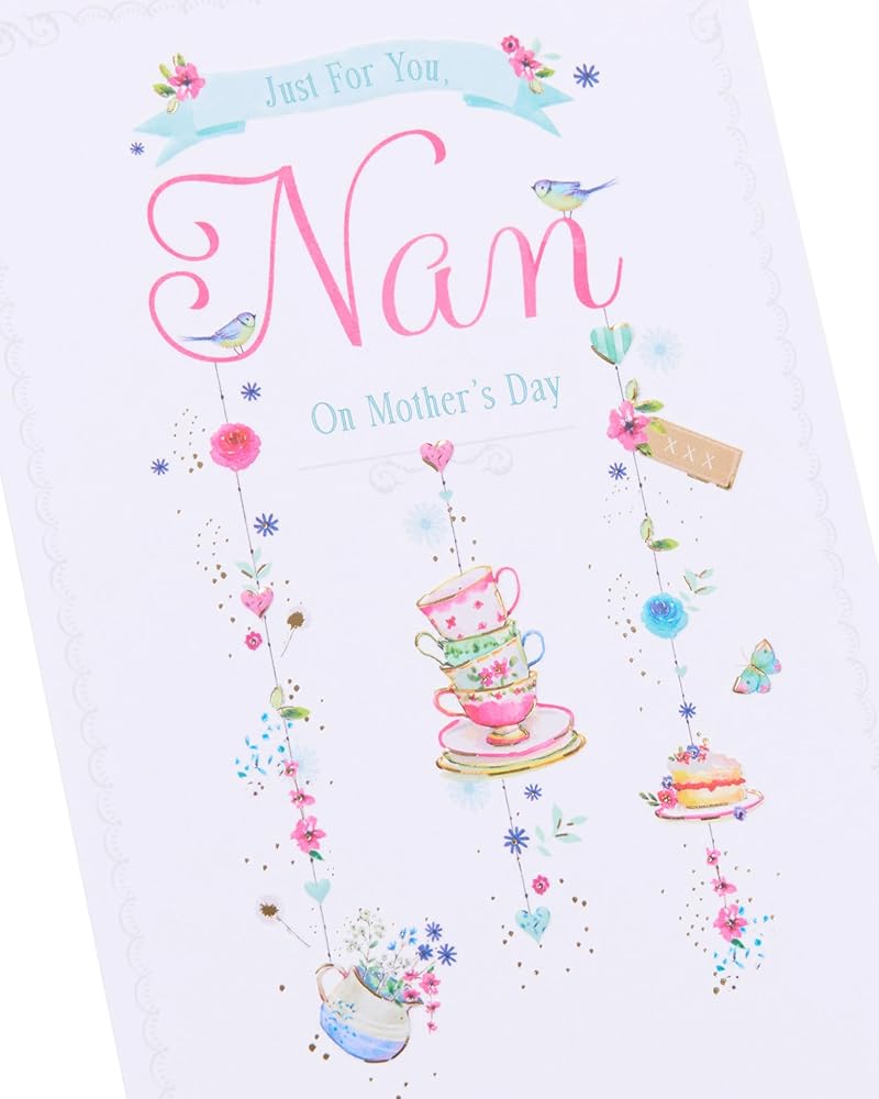 Cake & Tea Design Nan Mother's Day Card
