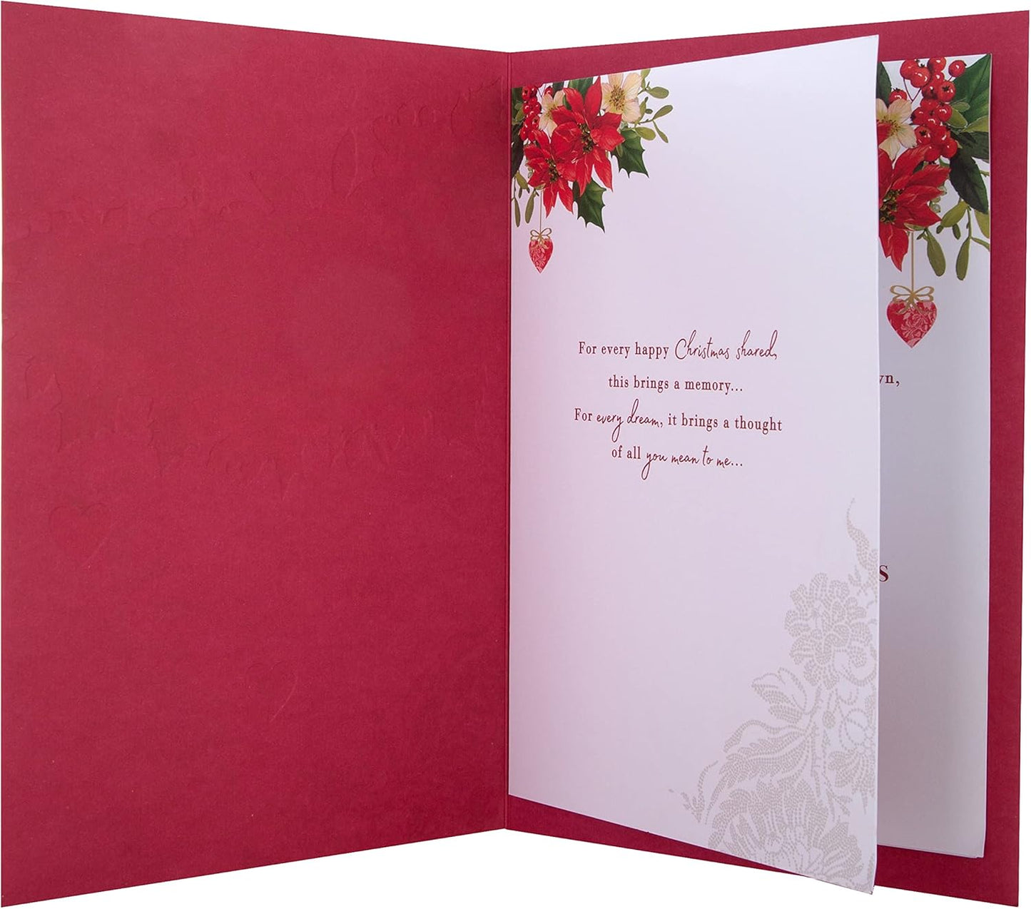 Traditional Robin and Foliage Design for One I Love Boxed Christmas Card