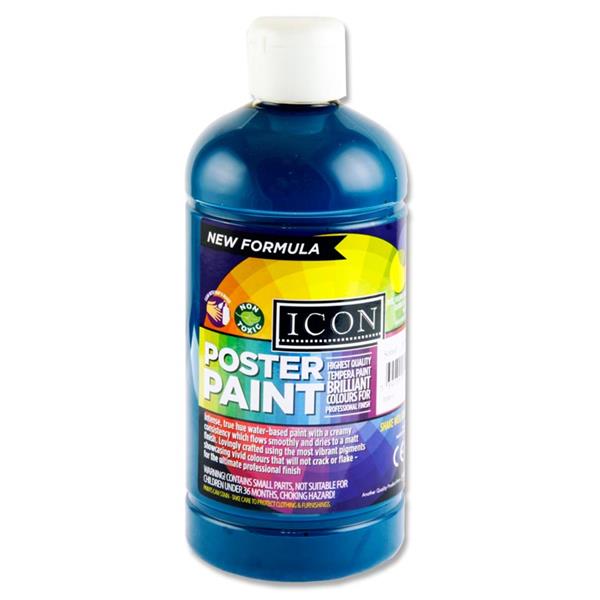500ml Turquoise Poster Paint by Icon Art