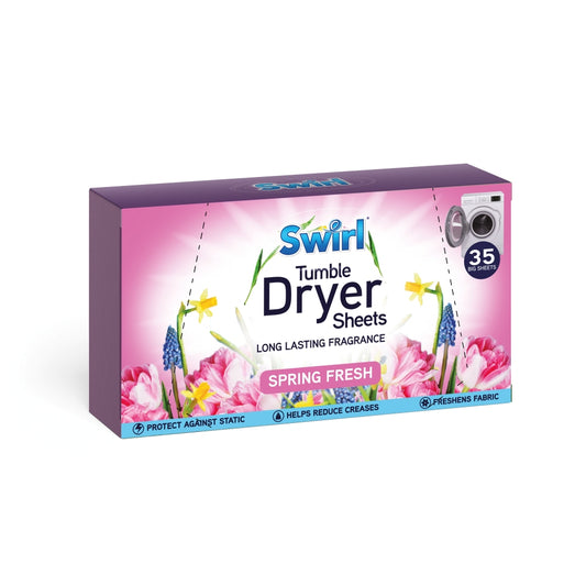 Pack of 35 Swirl Laundry Sheets Spring Fresh
