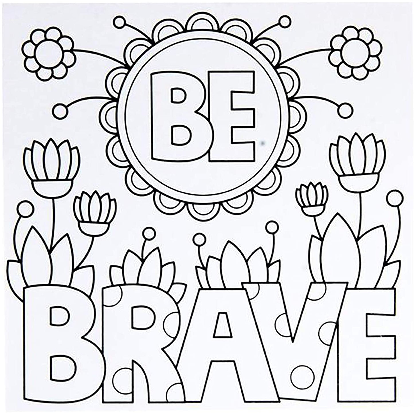 Book of 18 100x100mm Colour Your Own Mindfulness Flash Cards by World of Colour