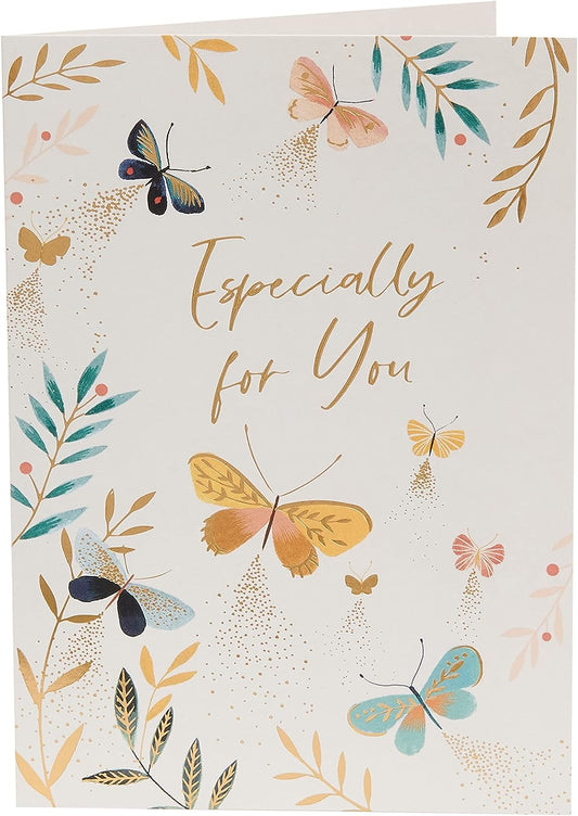 Butterfly Design Especially For You Birthday Card