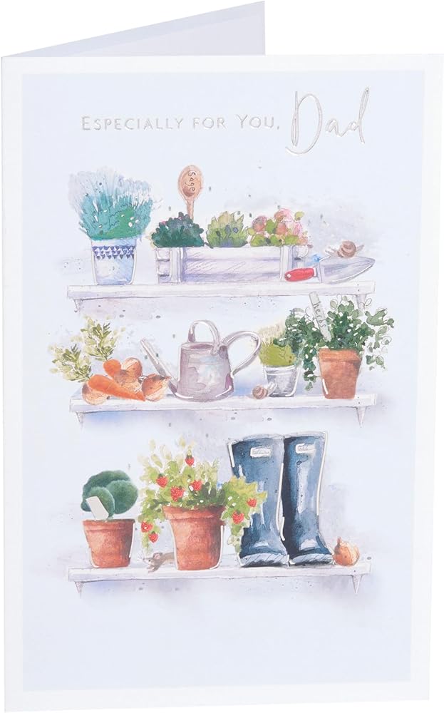 Garden Shelves Design Dad Father's Day Card