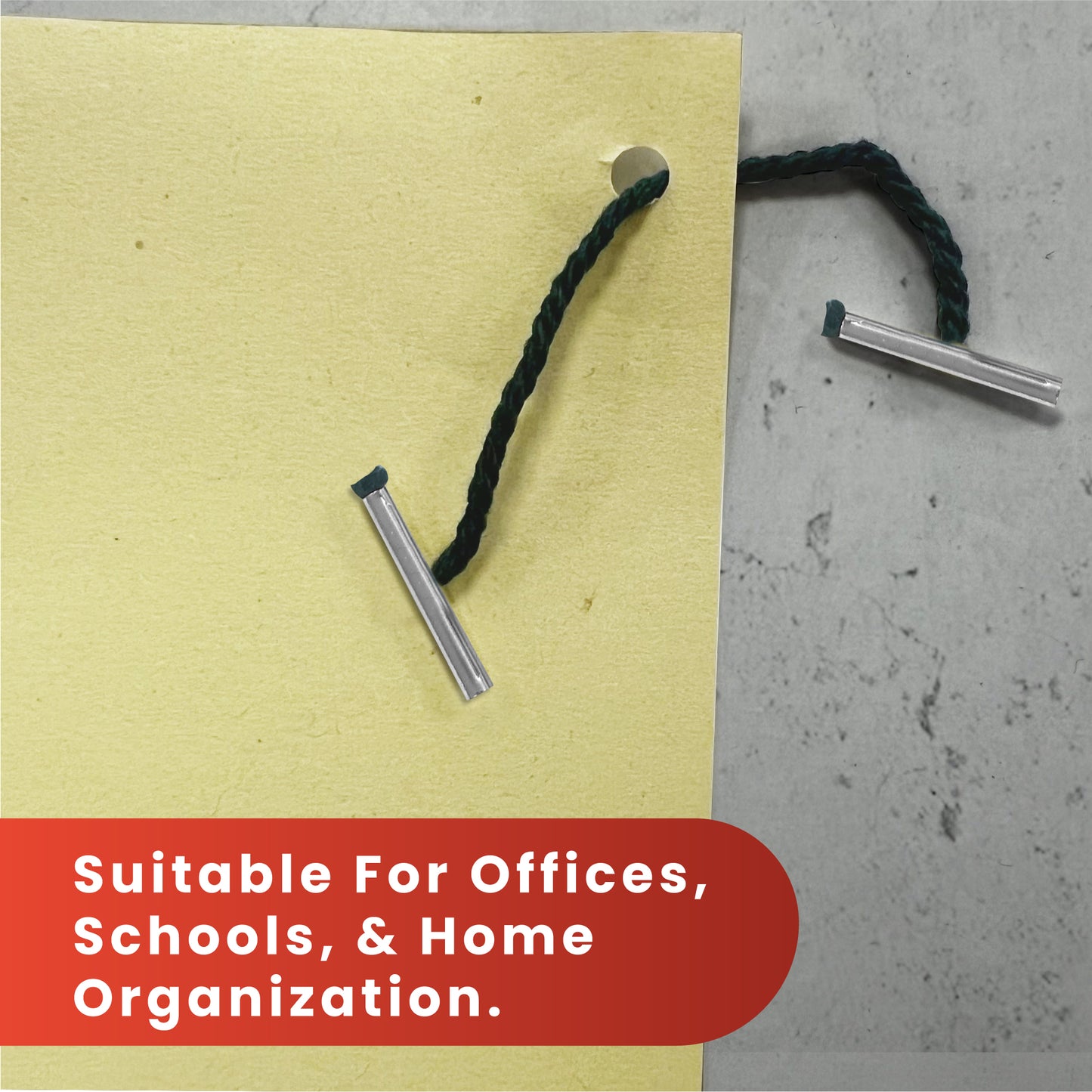 Pack of 1000 152mm Metal End Treasury Tags