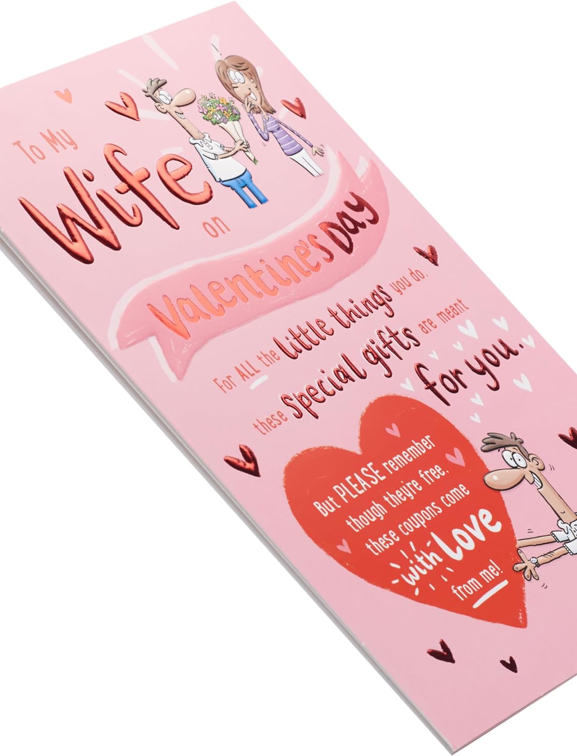 Cartoon Rhyme Design Wife Valentine's Day Card