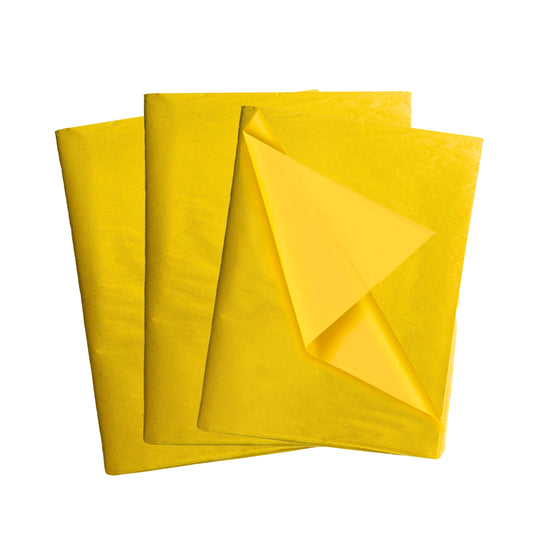 Pack of 1440 Yellow Acid Free 50 x 70cm Tissue Paper Sheets