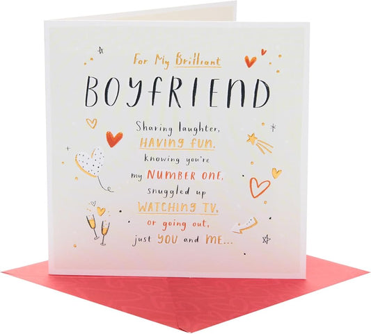 Sweet Rhyme Design Boyfriend Valentine's Day Card