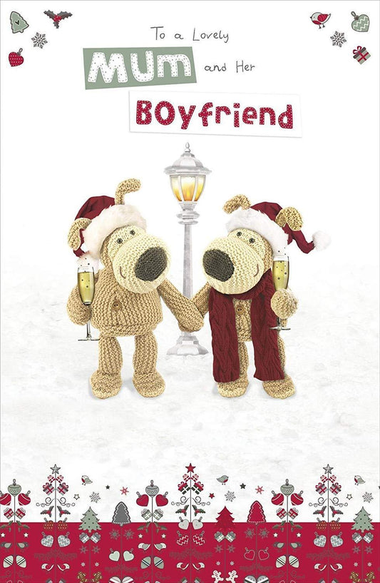Boofle to A Lovely Mum and Her Boyfriend Christmas Card 