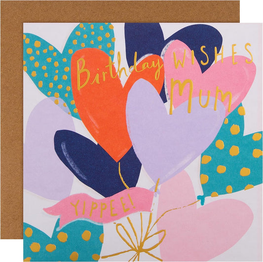 Contemporary Yippee Design Mum Birthday Card