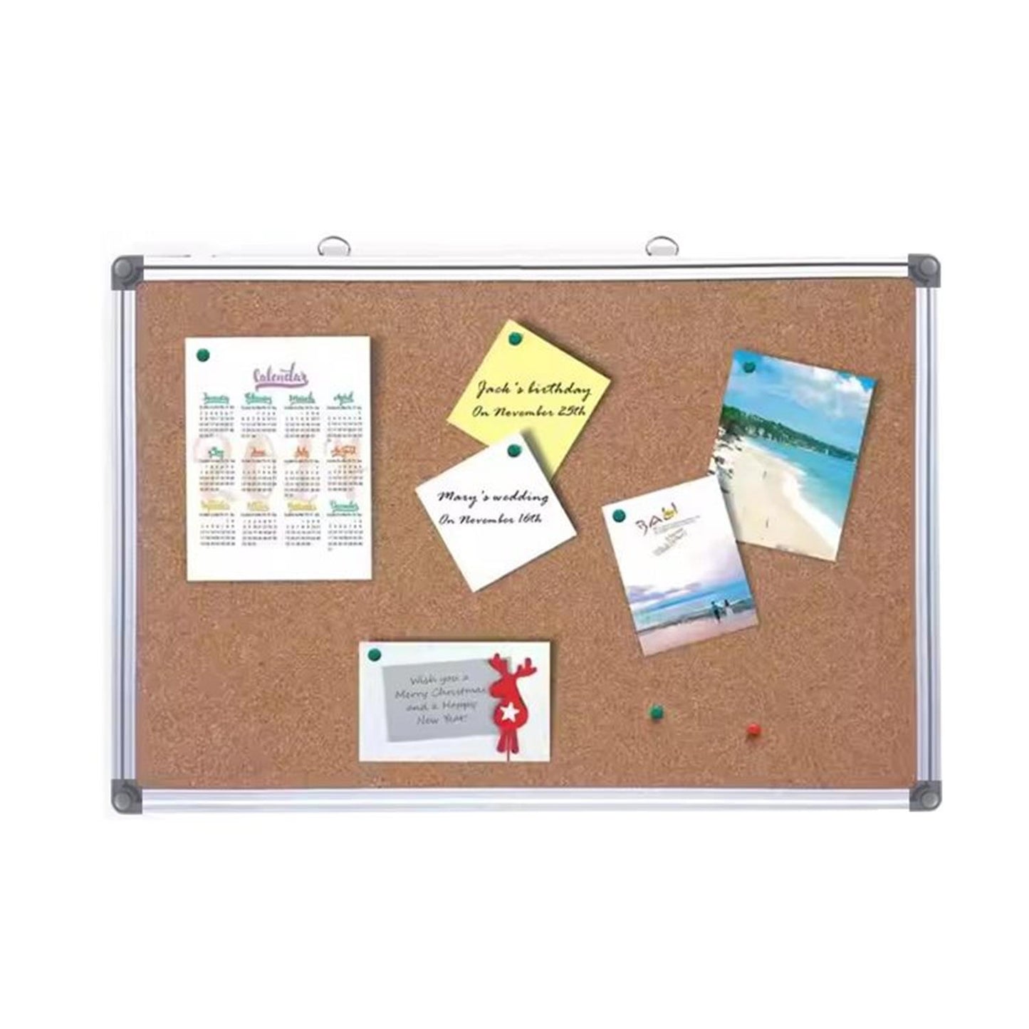Aluminum Framed Bulletin Cork Board 90 x 120cm