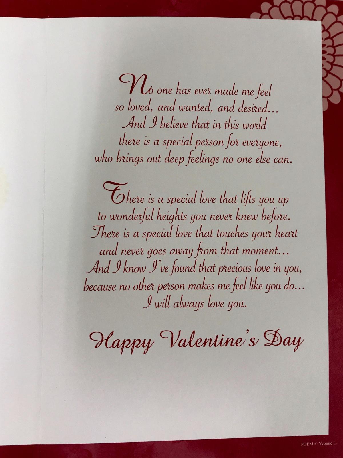 To My One And Only Valentine, Valentine's Day Card