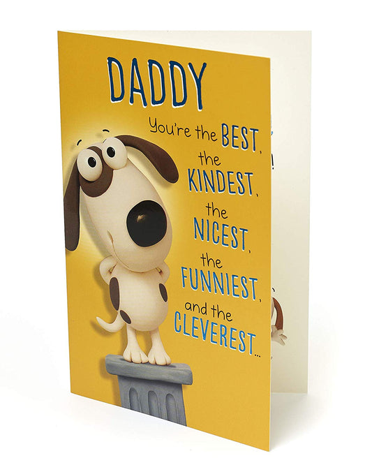 Daddy You're The Best Father's Day Card Humour