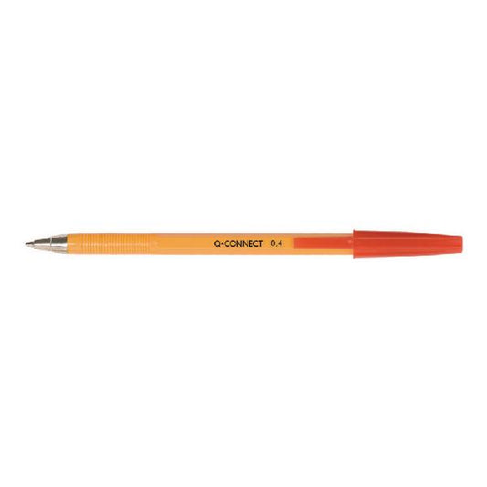 Q-Connect Ballpoint Pen Fine Red (Pack of 20)