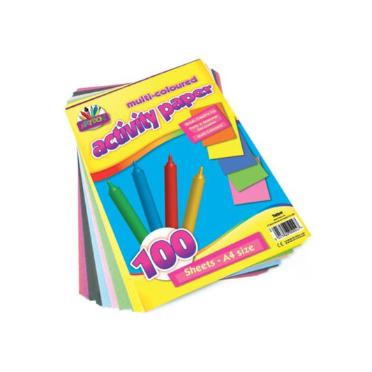 ArtBox A4 Activity Paper - Assorted Colours (Pack of 100 Sheets)