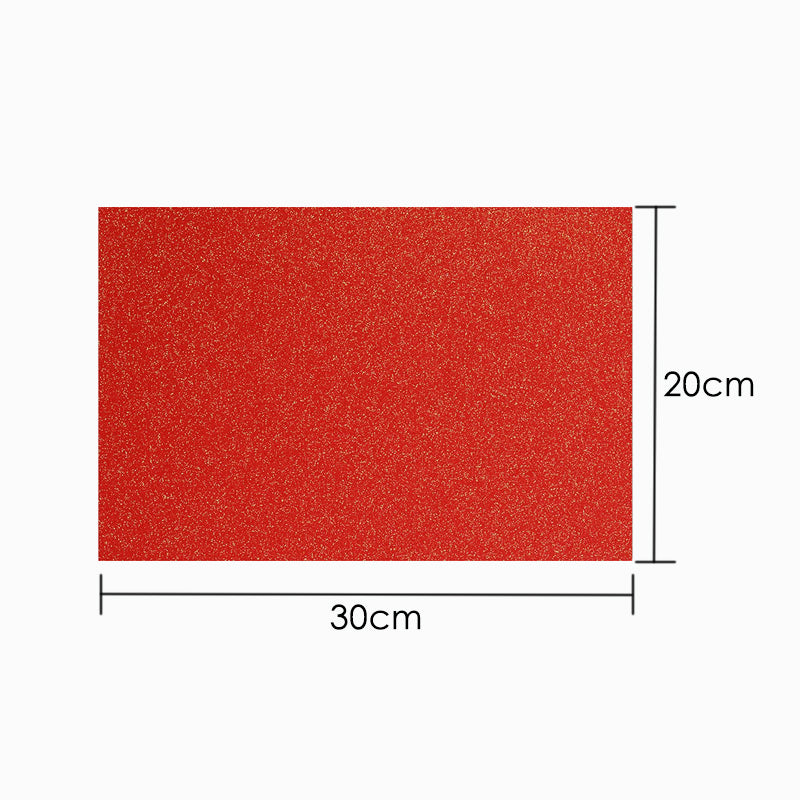 Pack of 10 20 x 30cm Glitter Eva Sponge Papers