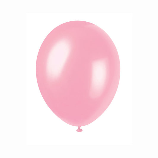 Pack of 50 Crystal Pink 12" Latex Balloons