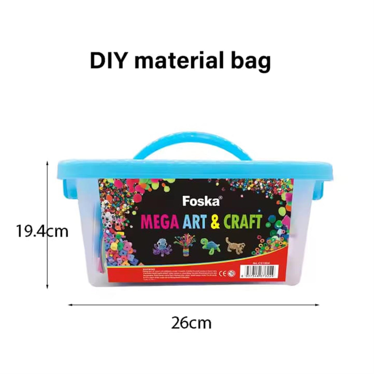 Complete DIY Arts and Crafts Supplies Kit with Storage Box