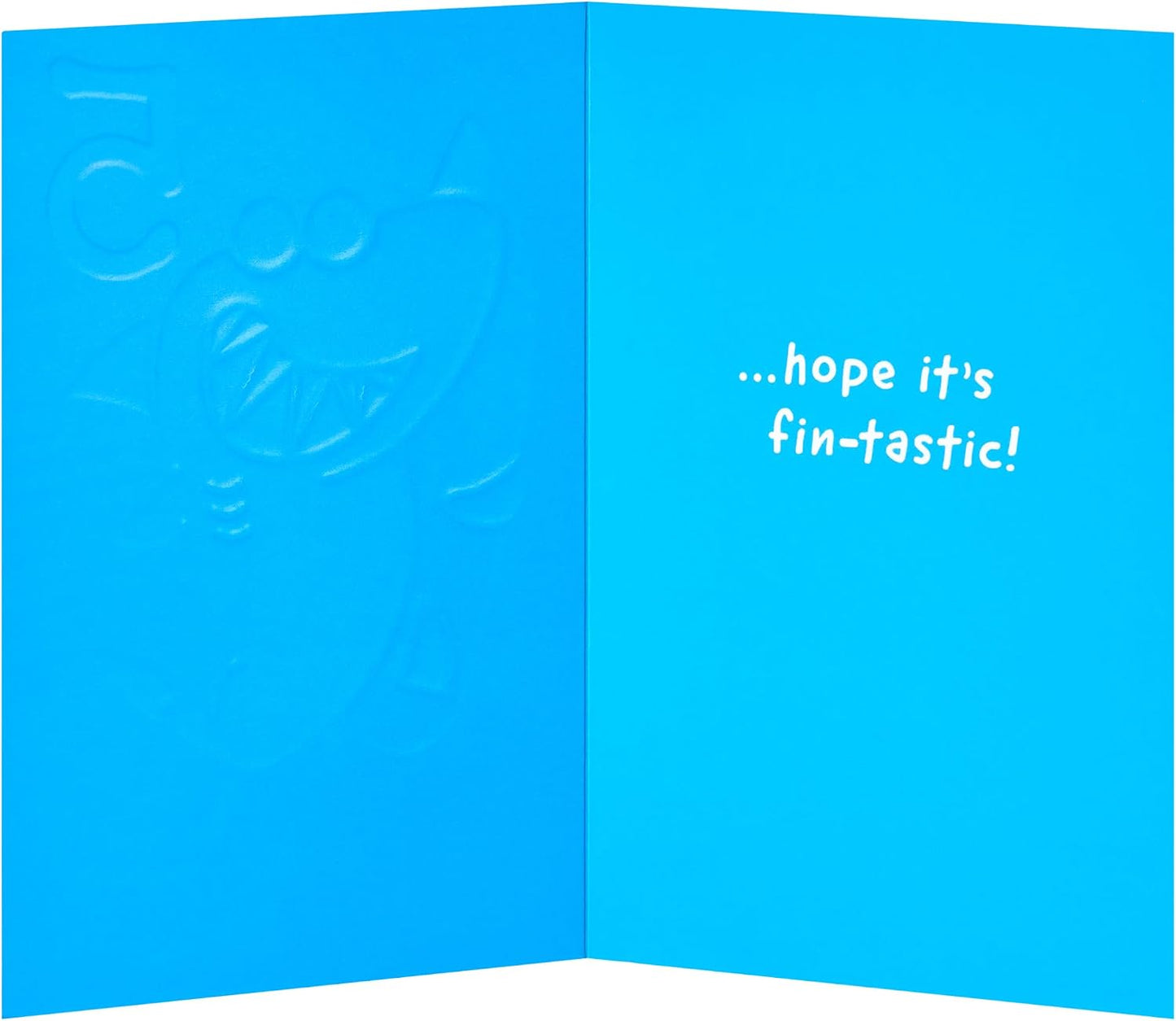 Shark Design 5th Birthday Card