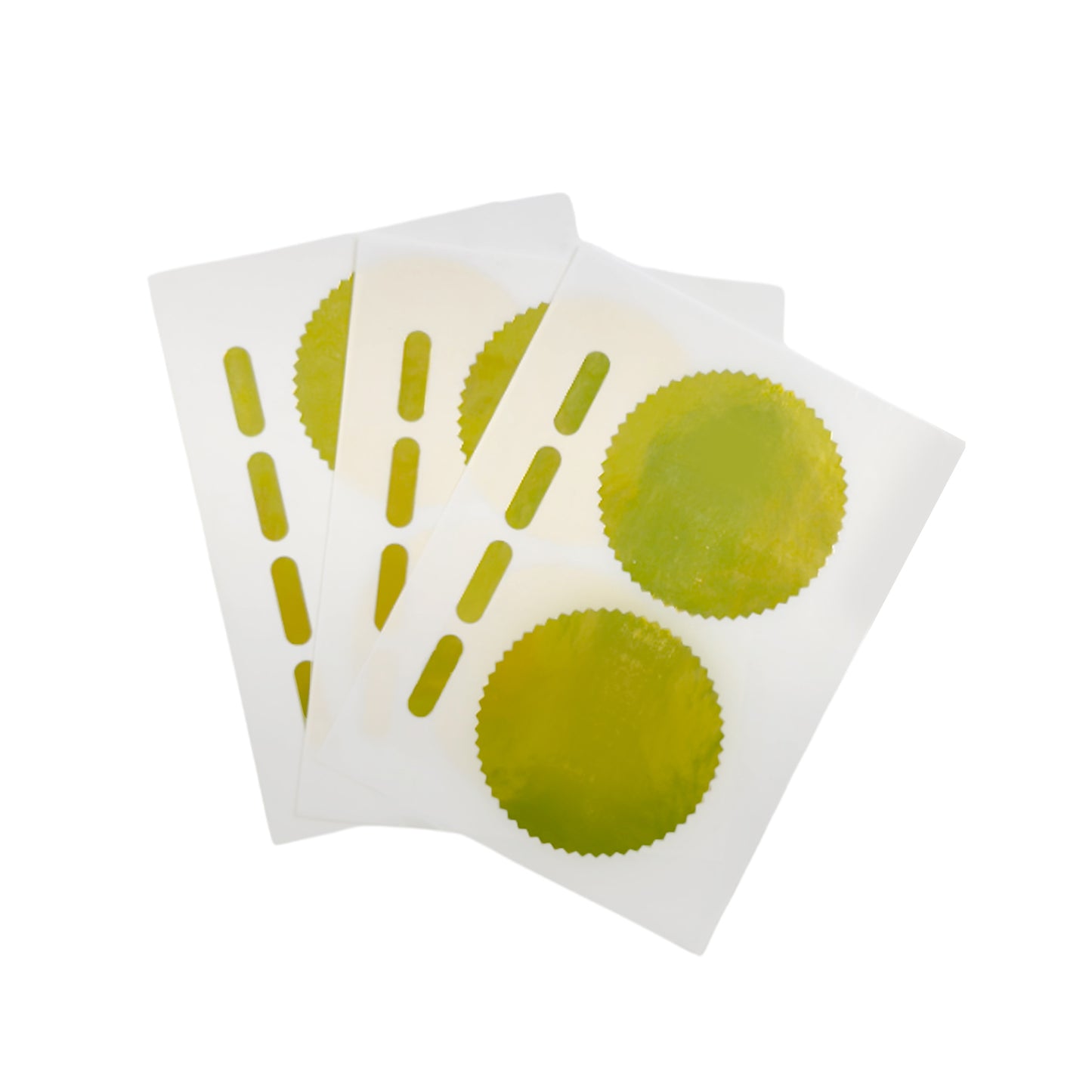 Pack of 72 Gold Foil Company Seals Labels 50mm