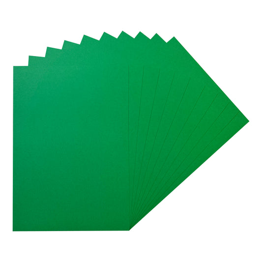 Pack of 500 A5 Green Coloured Card 160gsm Sheets