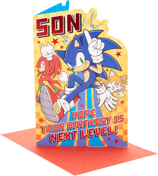Sonic the Hedgehog Next Level Design Son Birthday Card