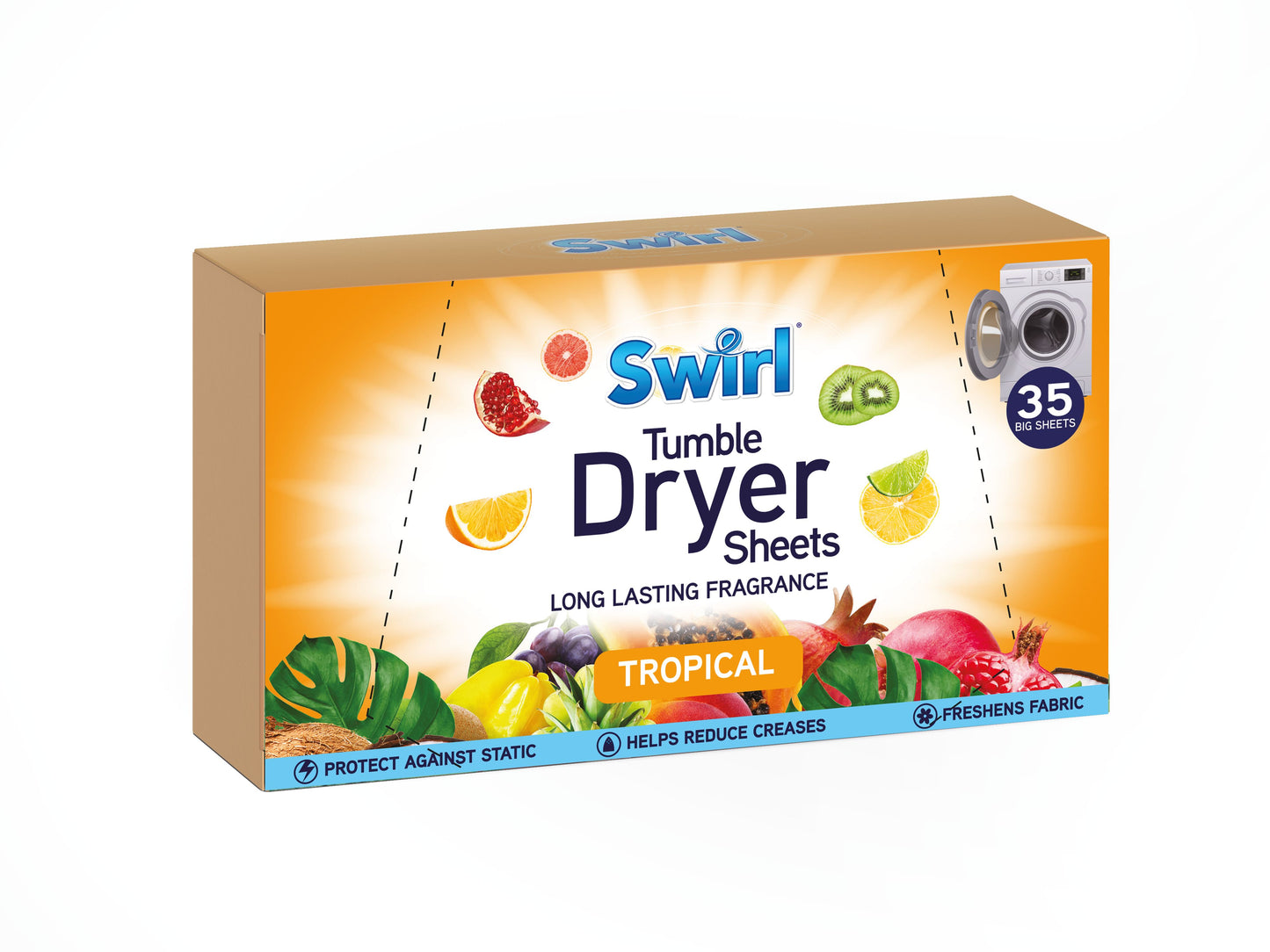 Pack of 35 Swirl Laundry Sheets Tropical