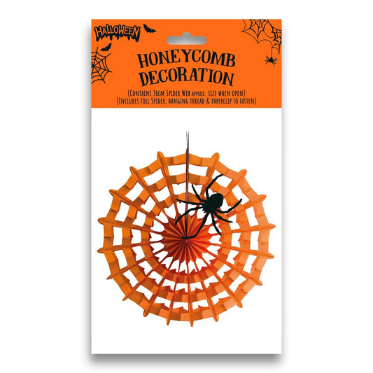 Spider Web Honeycomb Halloween Decorations