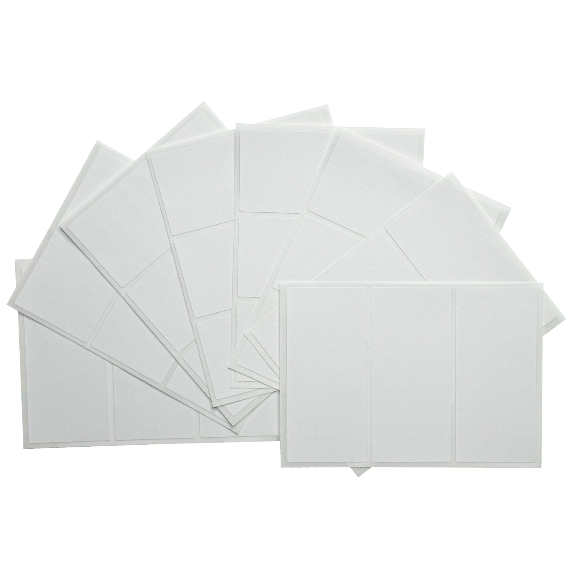 Pack of 210 White 34x75mm Rectangular Labels - Adhesive Stickers– Shop Inc