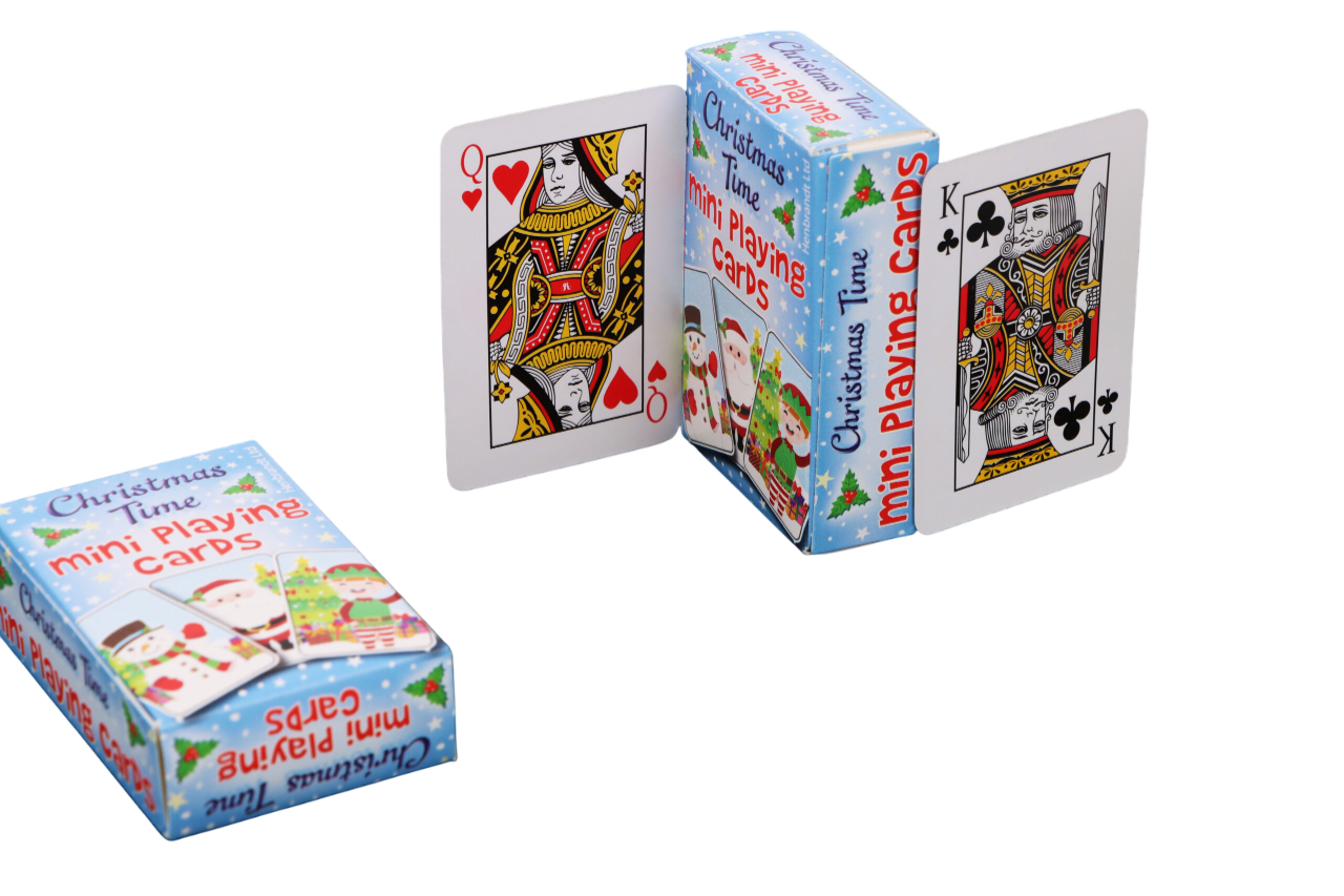 Mini Christmas Playing Cards 6x4cm