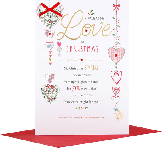One I Love Christmas Card 'Christmas Sparkle'