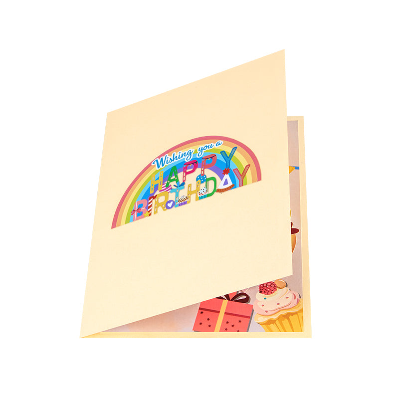 Cupcakes & Balloons Joyful Wishes Pop Up Birthday Card