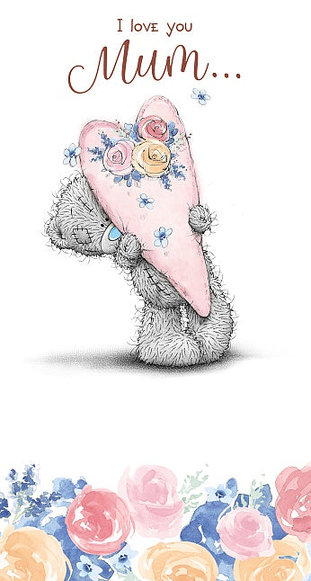 I Love You Mum Tatty Teddy And Big Heart Mother's Day Card