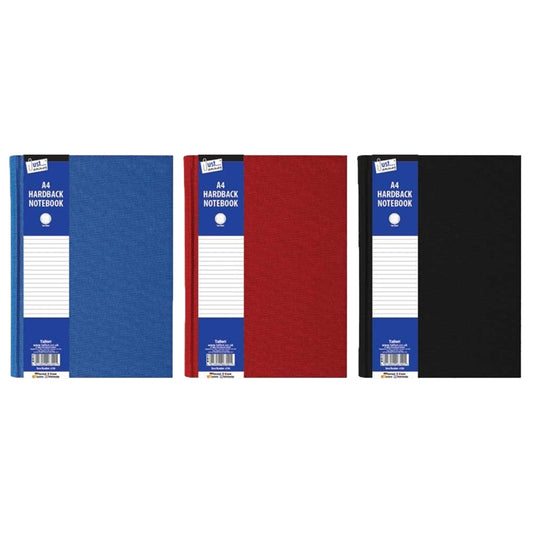 Just Stationery A4 Ruled Hardback Book