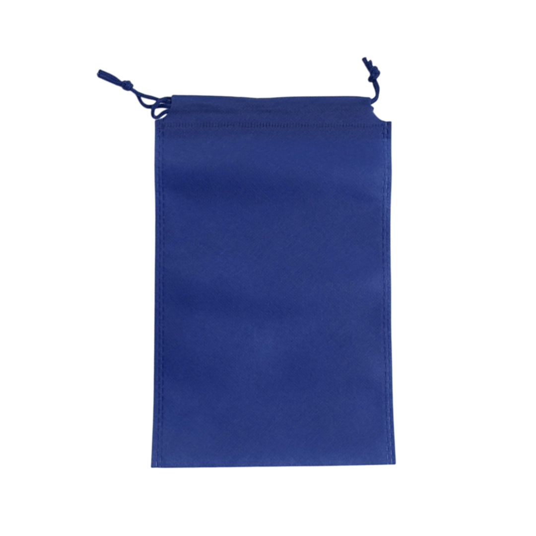 Pack of 25 Blue Coloured 25x16cm Non-Woven Drawstring Bags