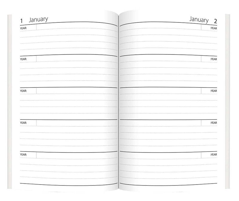 Single A5 Day A Page Index Fabric Diary