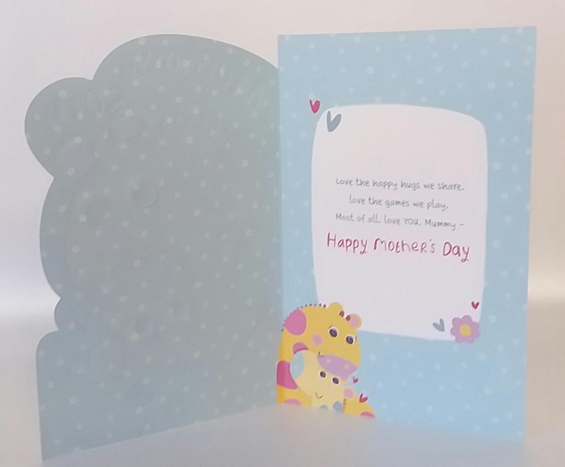 Mummy From Son Adorable Two Giraffes Mother's Day Card