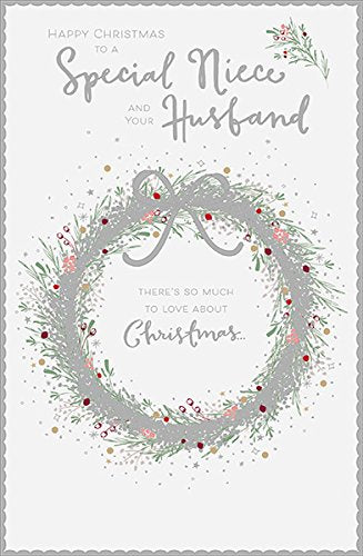 Niece & Husband Both Of You Lovely Couple Like You Christmas Greeting Card 