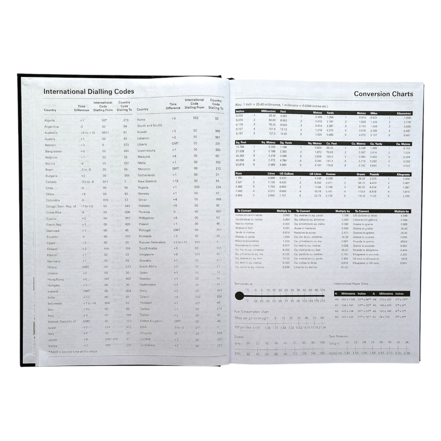 Janrax 2027 A4 Day Per Page Black Desk Diary