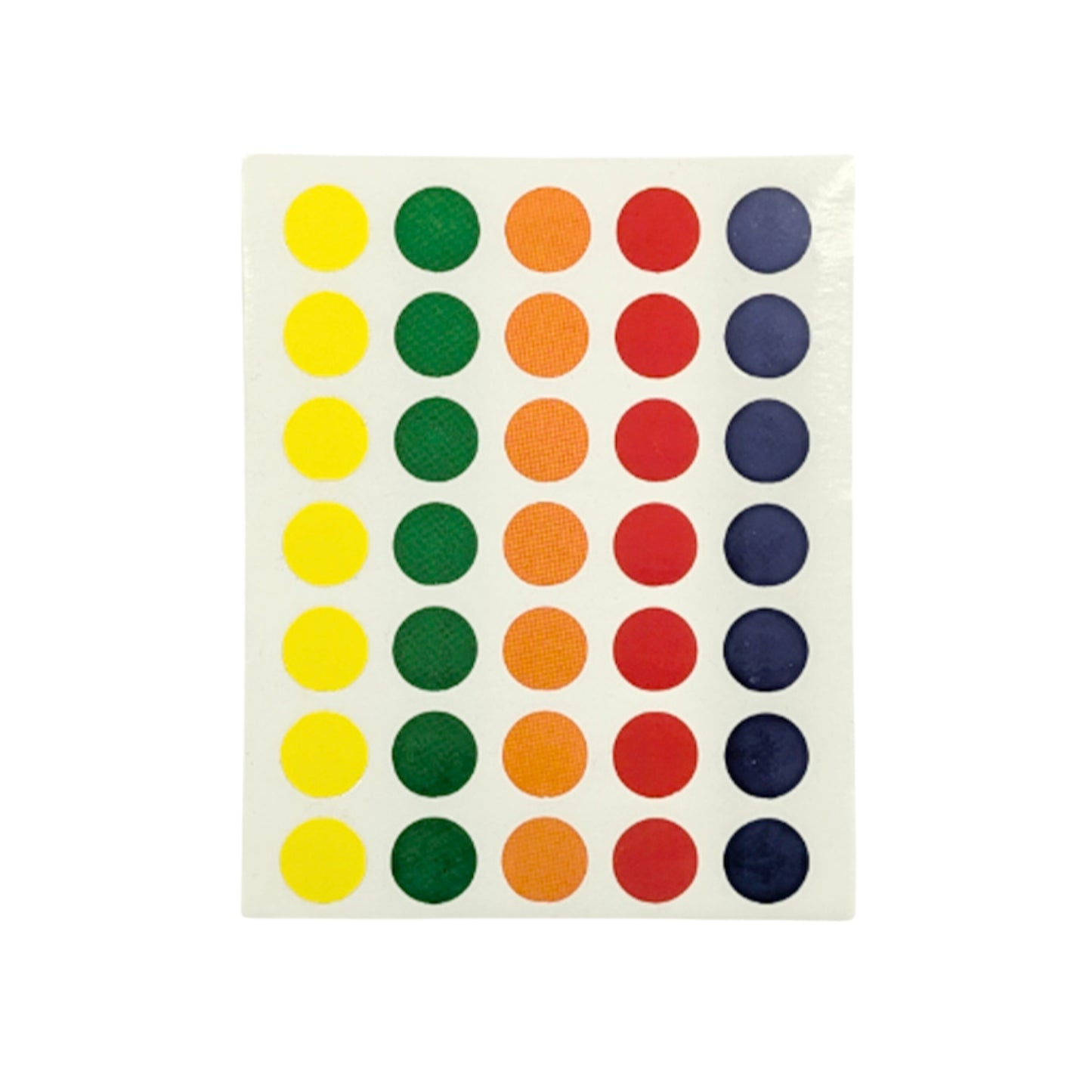 Pack of 1260 Assorted 5 Colours 13mm Round Sticky Dots
