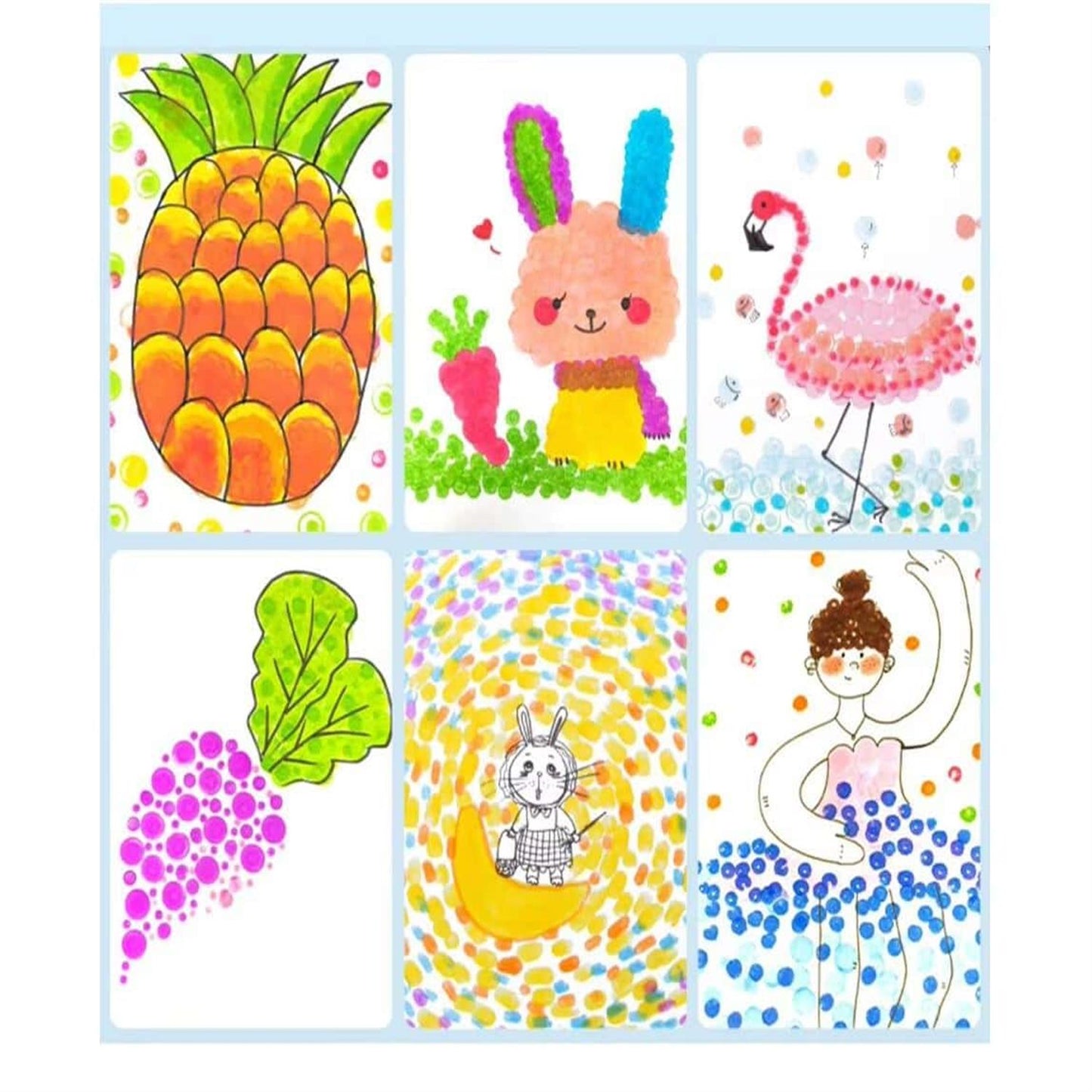 Pack of 8 Washable Dot Markers