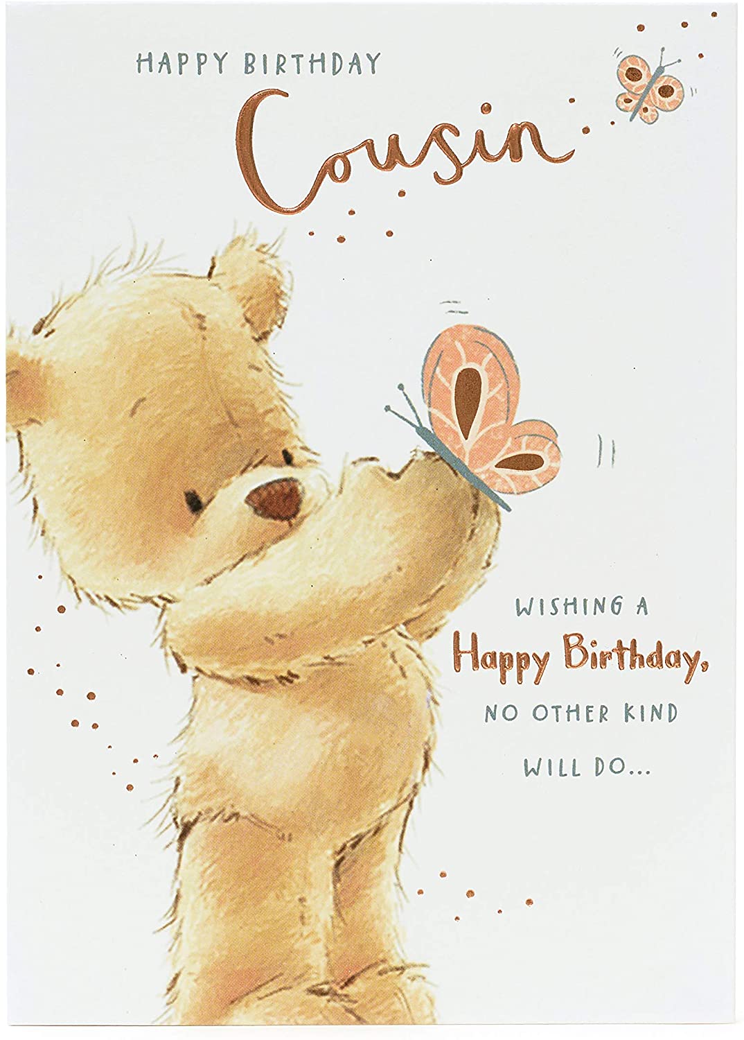 Cousin Birthday Card Cute Nutmeg