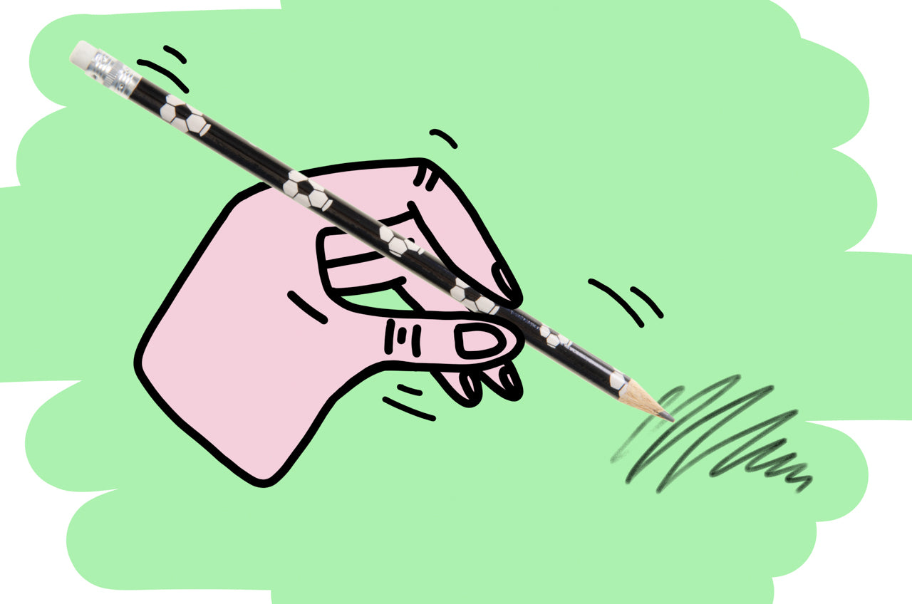 Pack of 12 Football Design Pencils with Eraser