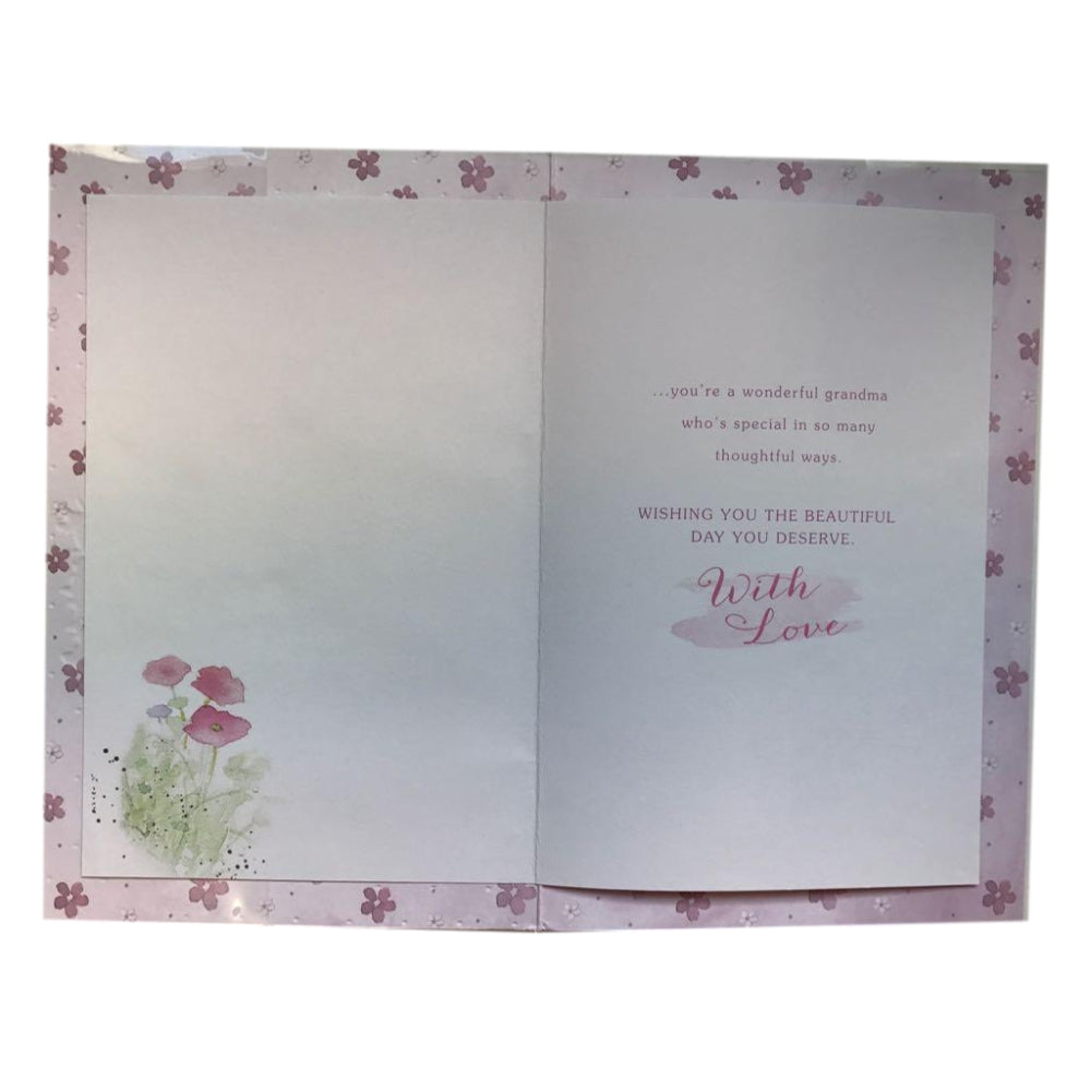 Grandma Wellies And Flowers Mother's Day Card