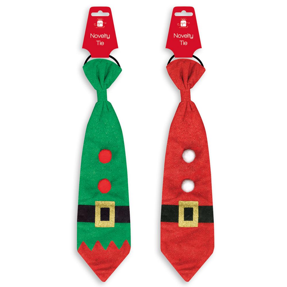 Pack of 12 Christmas Novelty Long Ties
