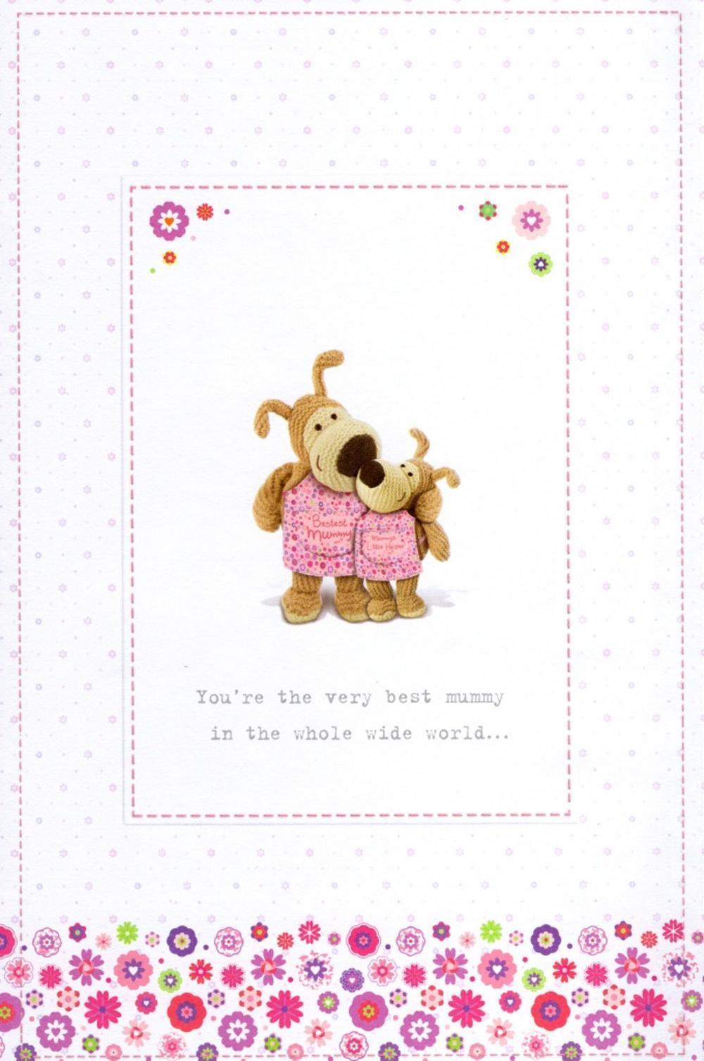 Mummy From Your Daughter Sweet Boofle With Baby Boofle Apron Mother's Day Card