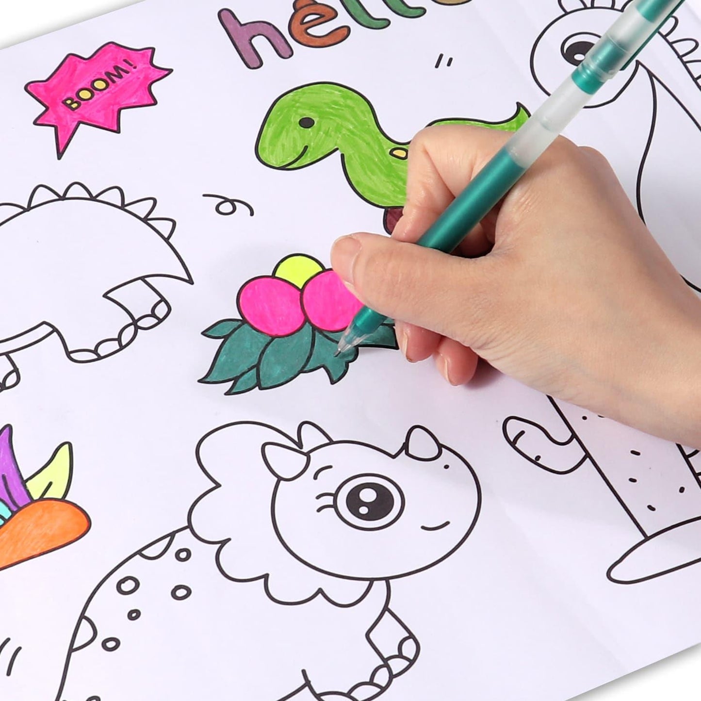 Technology & Life Cartoon DIY Long Painting Paper Roll for Kids 30×300cm